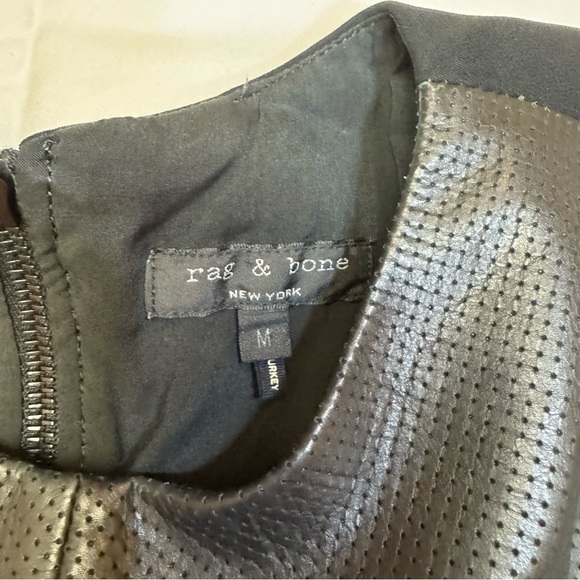 New Rag & Bone Black Lamb Skin Leather Shirt and Shorts Set size M and 27 Shorts - Picture 13 of 13